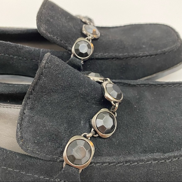 Villager Liz Claiborne Wilma Black Leather Loafers - Picture 3 of 11